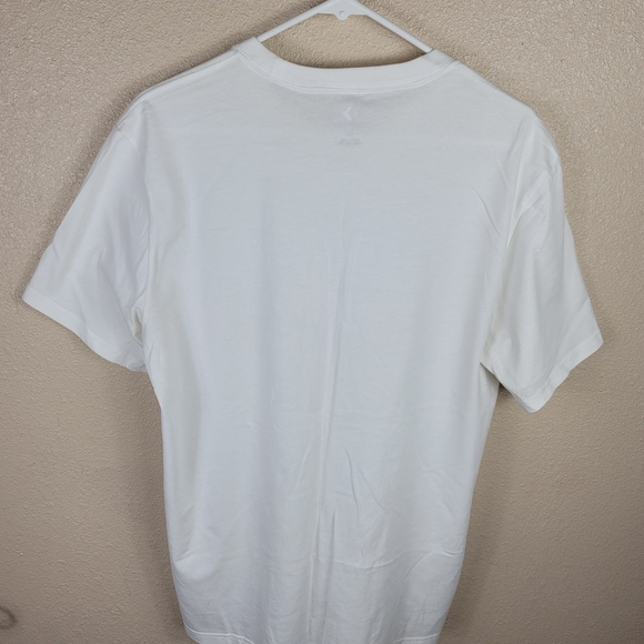 Converse men's tee shirts white blue Sz M - Picture 3 of 8